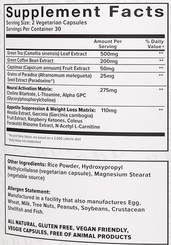 Liv Body Grains of Paradise Liv Body LIV Shredded Stim Free 60 veg caps