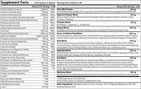 Liv Body Multi Vitamin LIV Body Complete Vegan Multivitamin 90 tabs