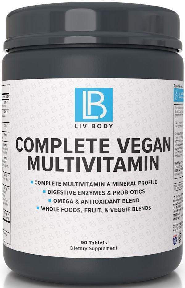 Liv Body Multi Vitamin LIV Body Complete Vegan Multivitamin 90 tabs