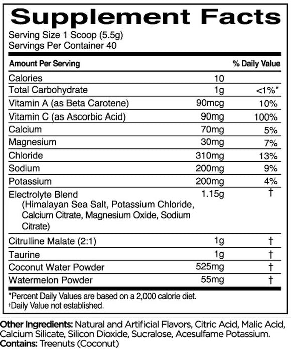 Rule One Lytes+ Premium Hydration Sport Drink fact
