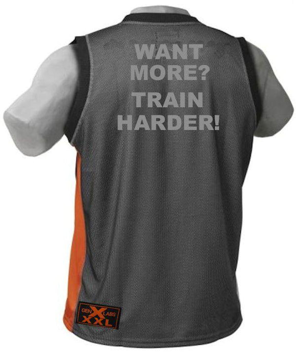 Tank for Big Muscles GenXlabs GenXLabs Ultimate Mass Stack FREE XXL Muscle Tank Top back
