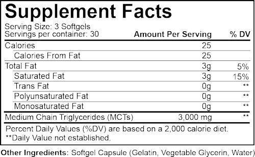 Nutrakey MCT Nutrakey MCT OIL180 softgel