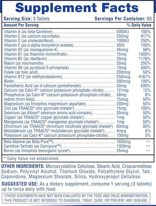 Hi-Tech  Pharmaceuticals MuscleVite Multi Facts
