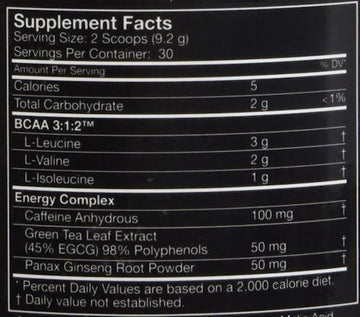 MusclePharm BCAA 3:1:2 Energy 30 servings