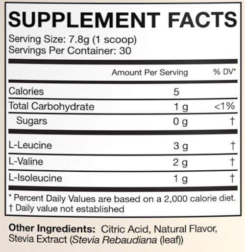 MusclePharm BCAA MusclePharm NATURAL BCAA Powder 30 servings