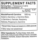 MusclePharm Carnitine Fruit Punch MusclePharm Carnitine Liquid 16 oz