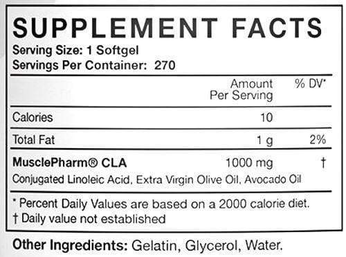 MusclePharm CLA MusclePharm CLA 270 softgel