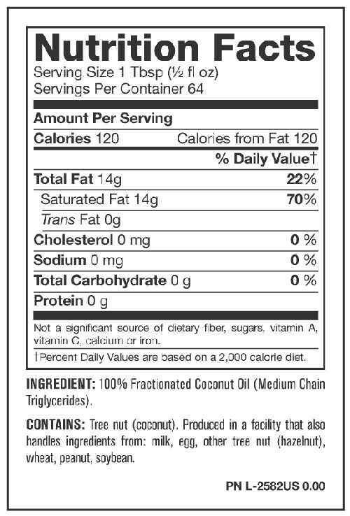 Mutant Nutrition Fat Burner MCT Oil Mutant 64 serving fact