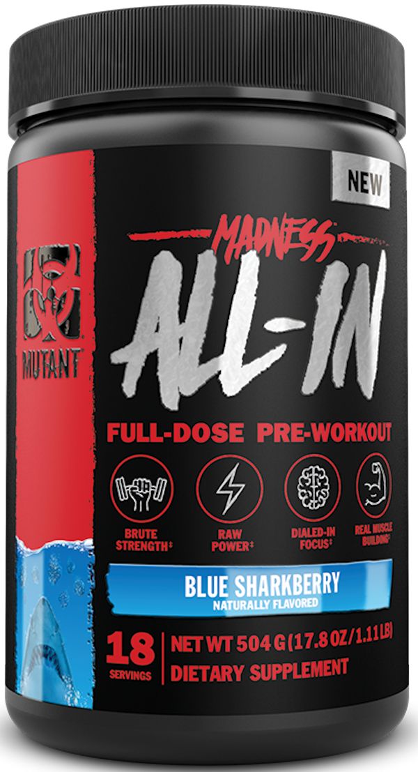 Madness All-In Mutant pre-workout rasp