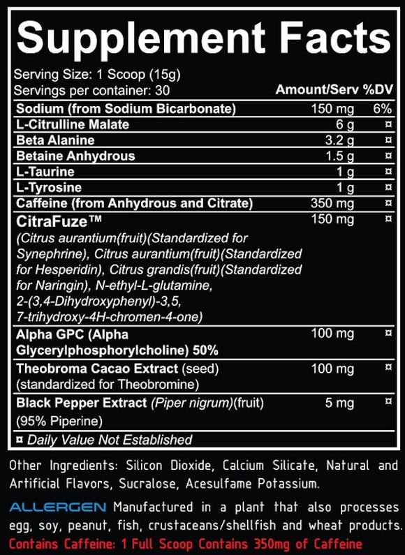 Repp Sports Broken Arrow 30 servings facts