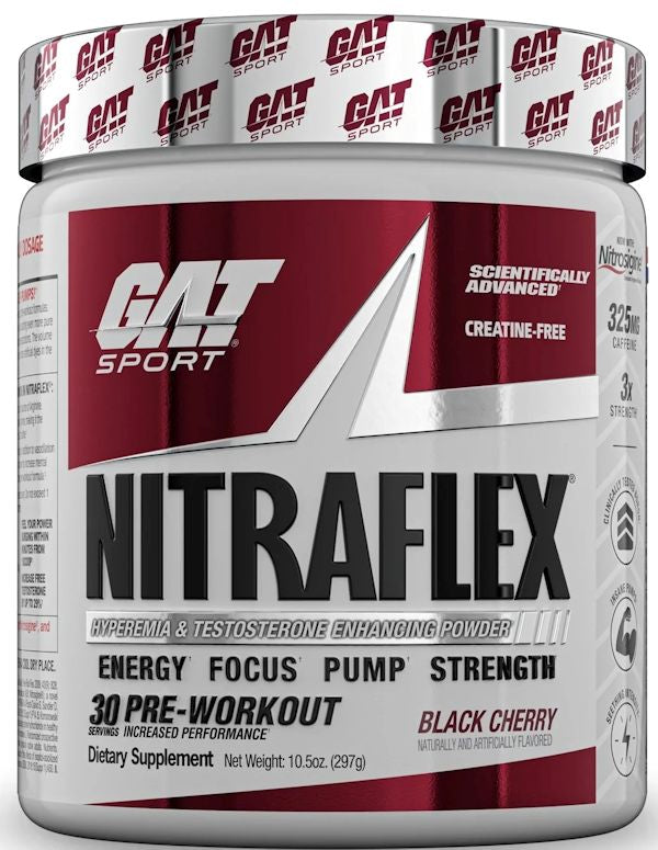 GAT Sport Nitraflex ADVANCED Pre-Workout ultimate black cherry 