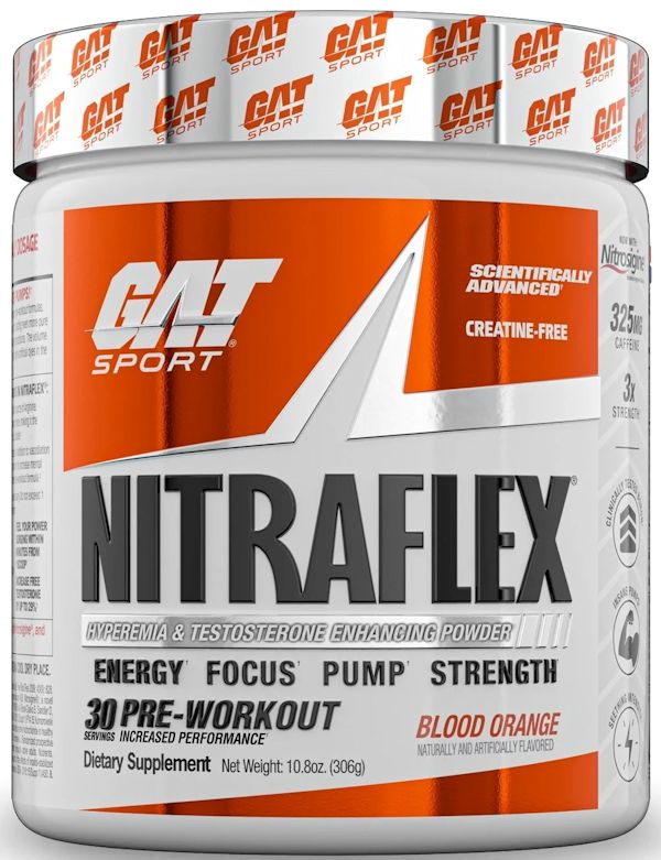 GAT Sport Nitraflex ADVANCED Pre-Workout ultimate orange