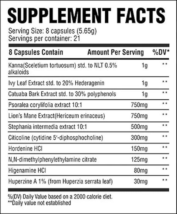 Chemix Nootropic Focus and Mood 168 Caps fact
