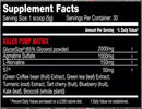 Killer Labz Noxious 30 servings fact