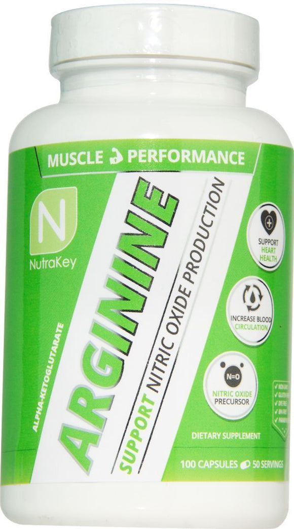 Nutrakey Muscle Pumps NutraKey Arginine AKG 100 Caps