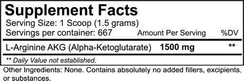 NutraKey Arginine AKG 1000 gms best muscle pumps Fact