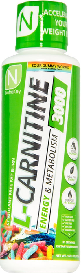 Nutrakey Liquid L-Carnitine 3000 31 servings
