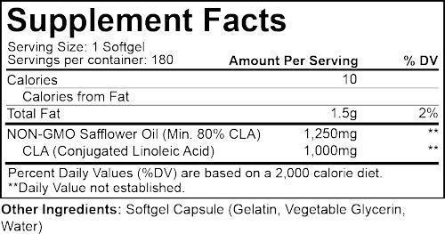 Nutrakey CLA Nutrakey CLA 1250 180 Softgel