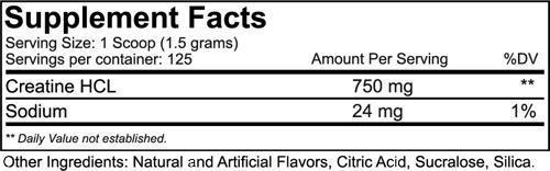 Nutrakey Creatine Natural Nutrakey Creatine HCI
