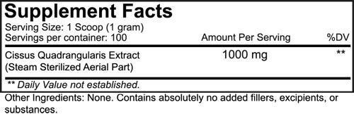 Nutrakey Joint Support Nutrakey Cissus Powder 100 gms facts