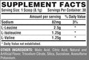 Nutrex Amino Drive Nutrex Amino Drive 30 servings fact