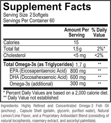 Revive MD Omega 3 120 Soft Gels