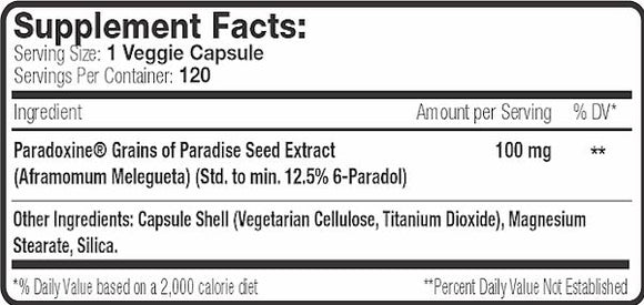 SNS Serious Nutrition Solutions Paradoxine fact