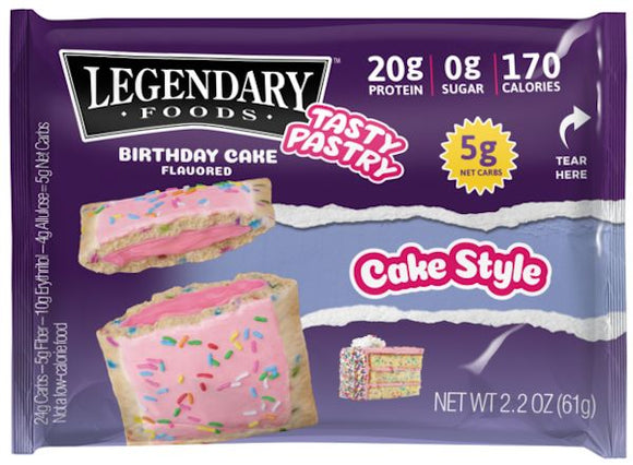 Legendary Foods Tasty Pastry Toaster Pastries (1.7oz 10 Pack)
