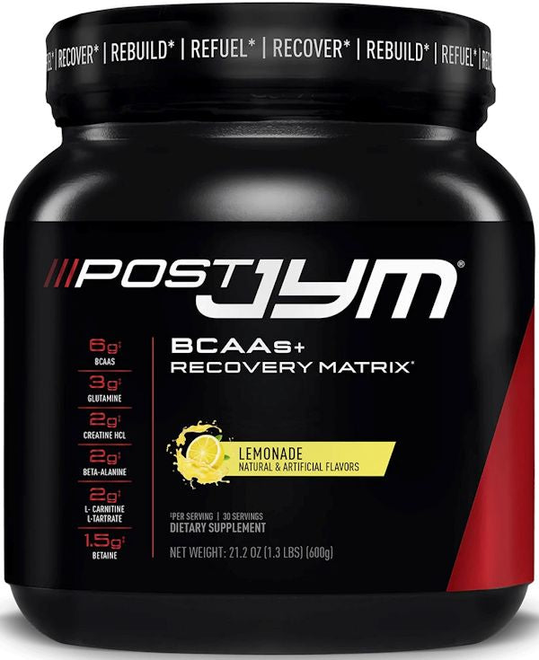 JYM Supplement Science Post BCAAs Recovery Post-Workout