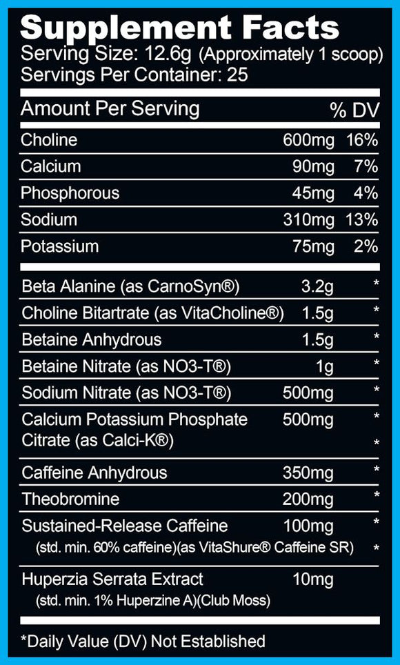 Ryse Pre-Workout Black Label fact