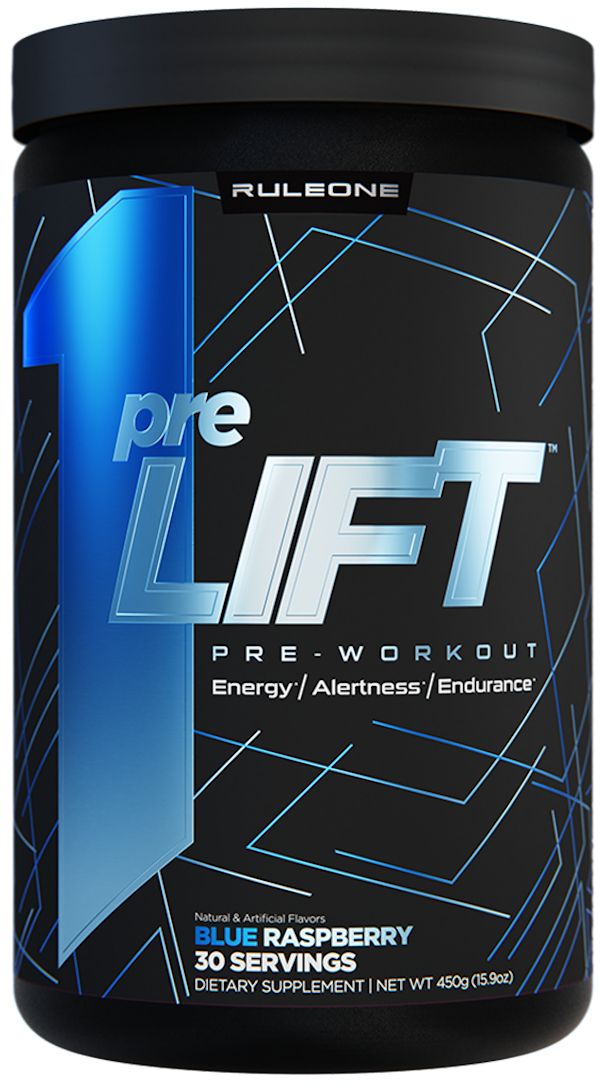 Rule One PreLift Advanced Pre-Workout 30 Servings blue
