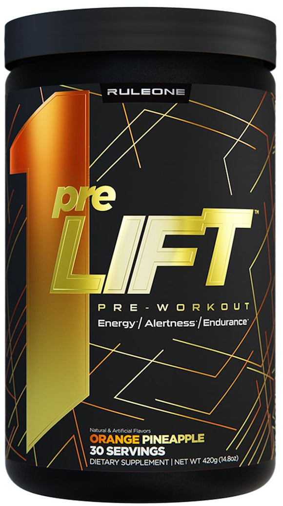 Rule One PreLift Advanced Pre-Workout 30 Servings orange
