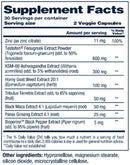 NF Sports PRIME XD 60 Veg Capsules NFS fact