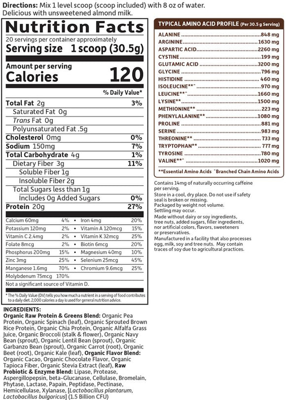 Garden of Life Raw Protein & Greens