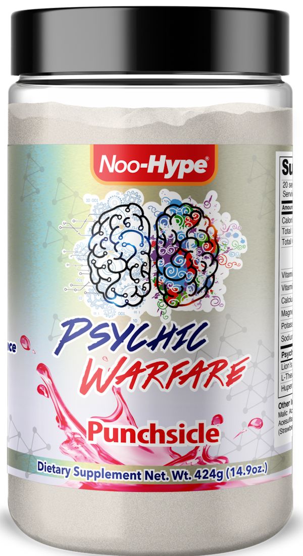 Psychic Warfare Pre-Workout Noo-Hype blue