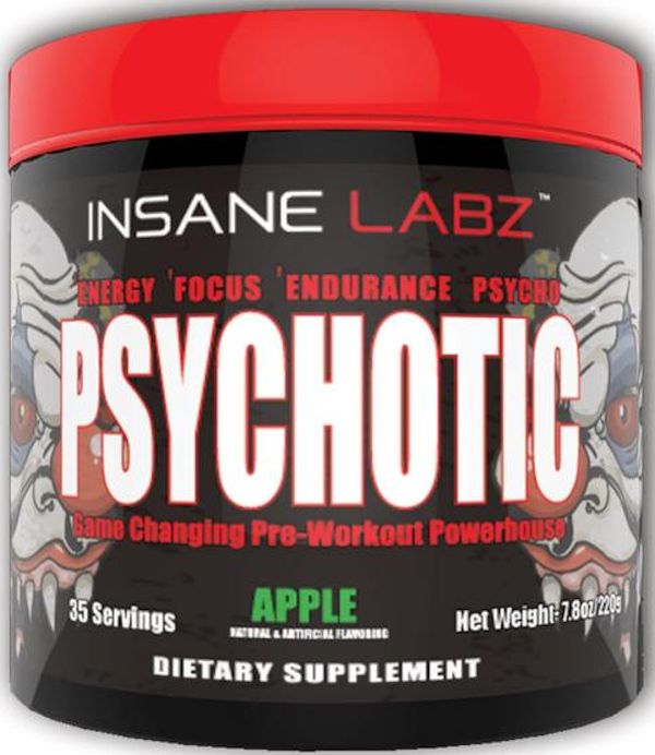 Insane Labz Psychotic hardcore pre-workout high stimulant cherry