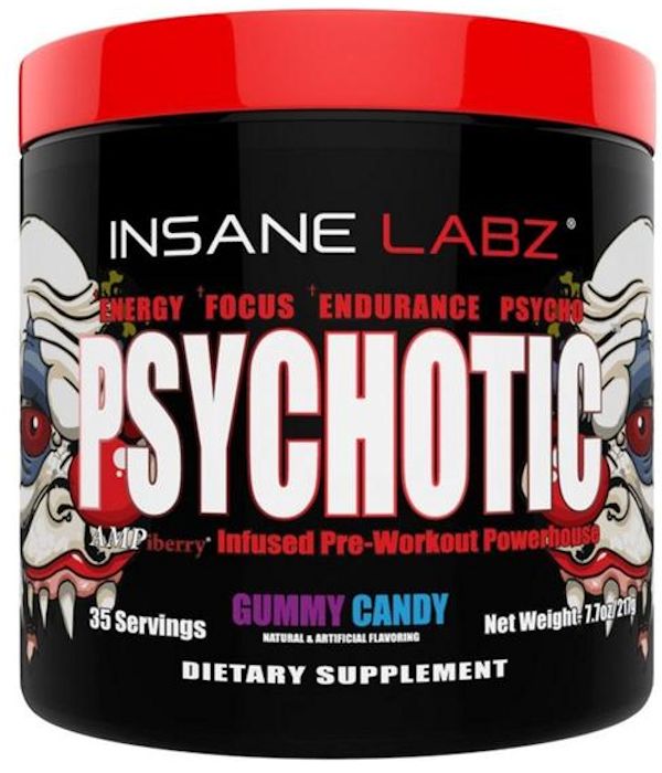 Insane Labz Psychotic hardcore pre-workout high stimulant watermelon