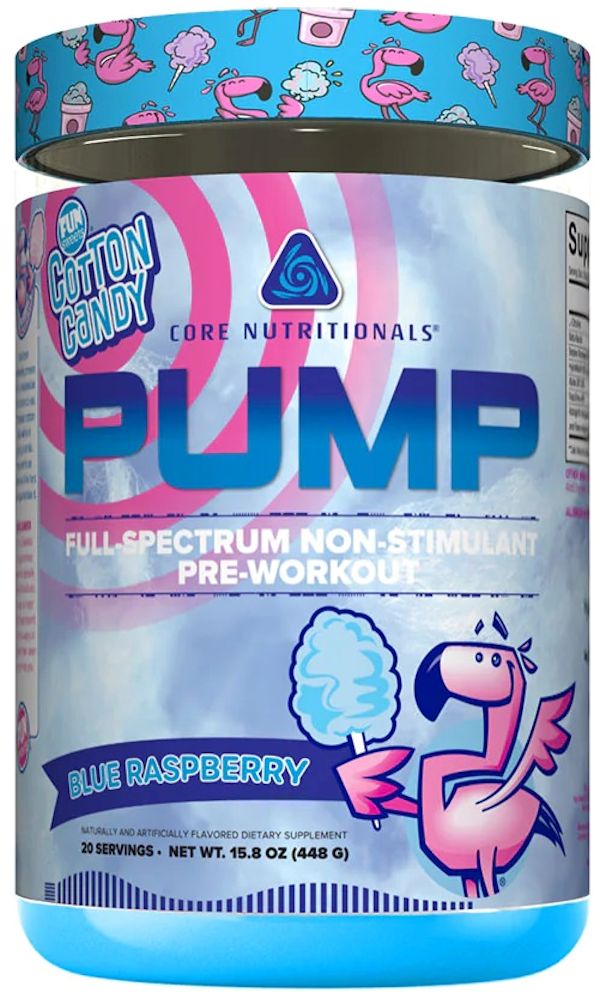 Core Nutritionals Pump Non-Stim Pre-Workout blue
