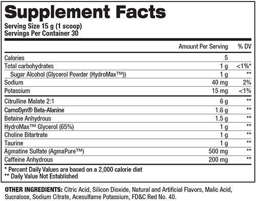 Top Secret Nutrition Pump Igniter Black Fact
