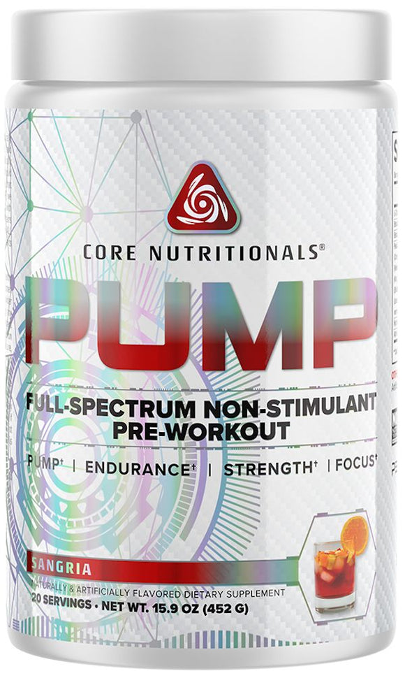 Core Nutritionals Pump Non-Stim Pre-Workout black
