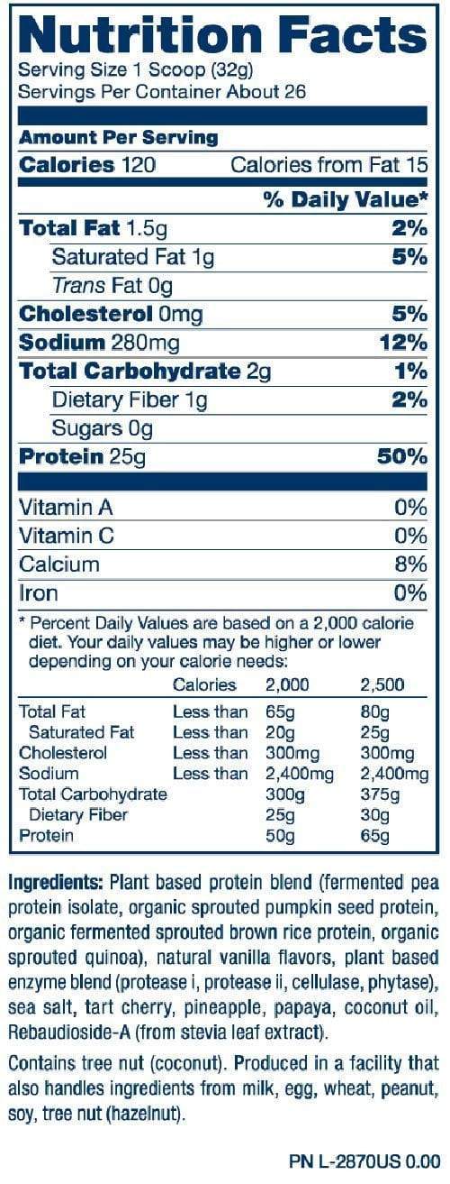 Pure Vita Labs Protein Pure Vita Labs Plant Pro 26 servings