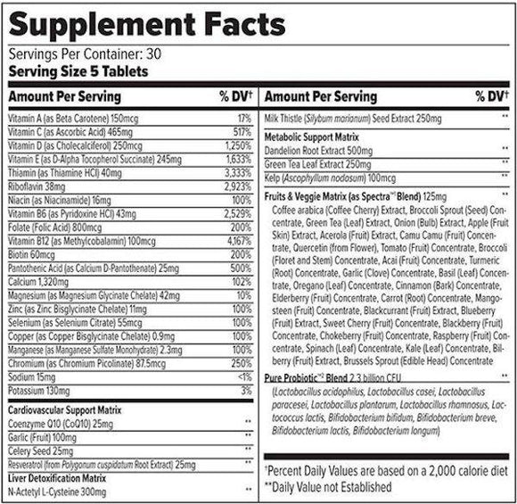 Finaflex Pure Multi 150 Tablets Ultimate fact