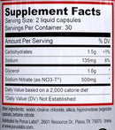Purus Labs NOXygen 60 Liquid Caps Muscle Pumps fact 