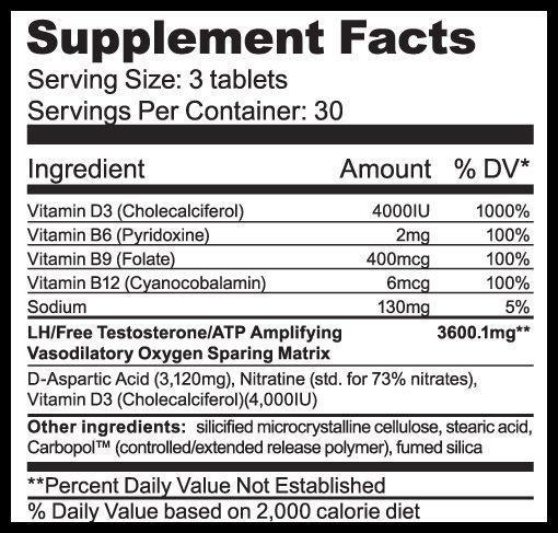 D-Aspartic Purus Labs D-POL test booster 90 tabs fact