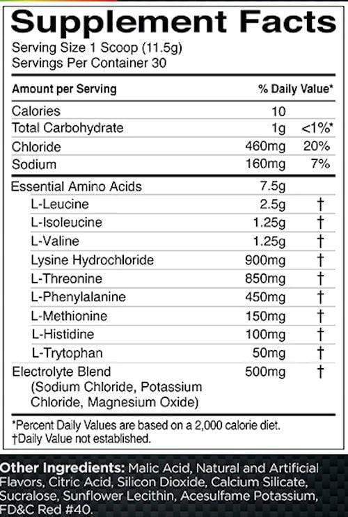 Rule 1 BCAA Rule 1 Essential Amino 9 facts 30 servings