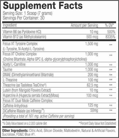 SNS Fat Burner Blue Raspberry SNS Focus XT 30 servings