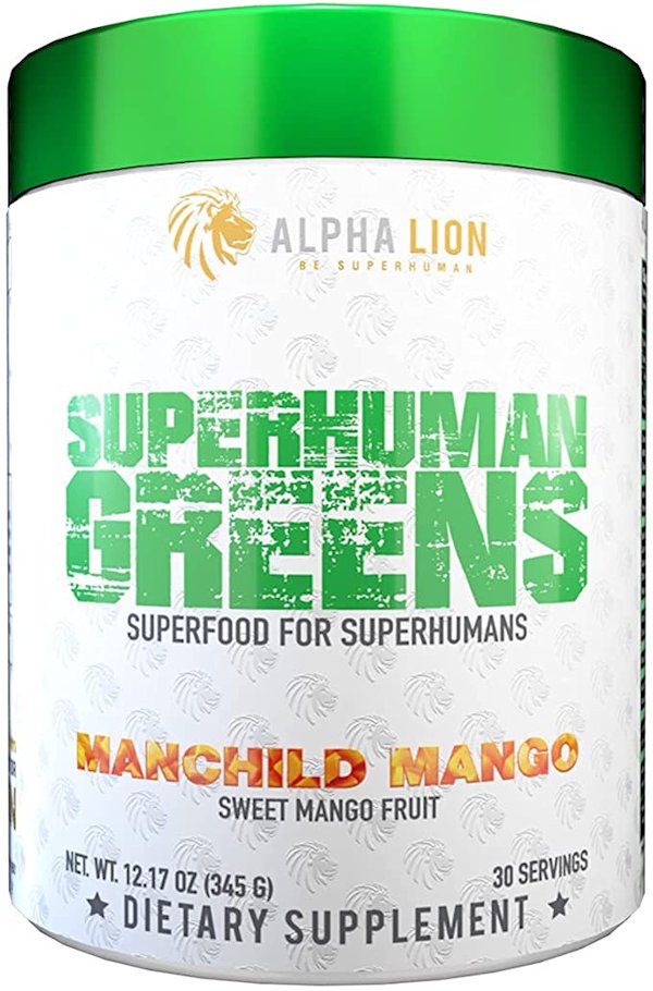 Alpha Lion SuperHuman Greens 30 Servings pineapple