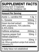 Shred JYM Supplement Science 240 Capsules fact