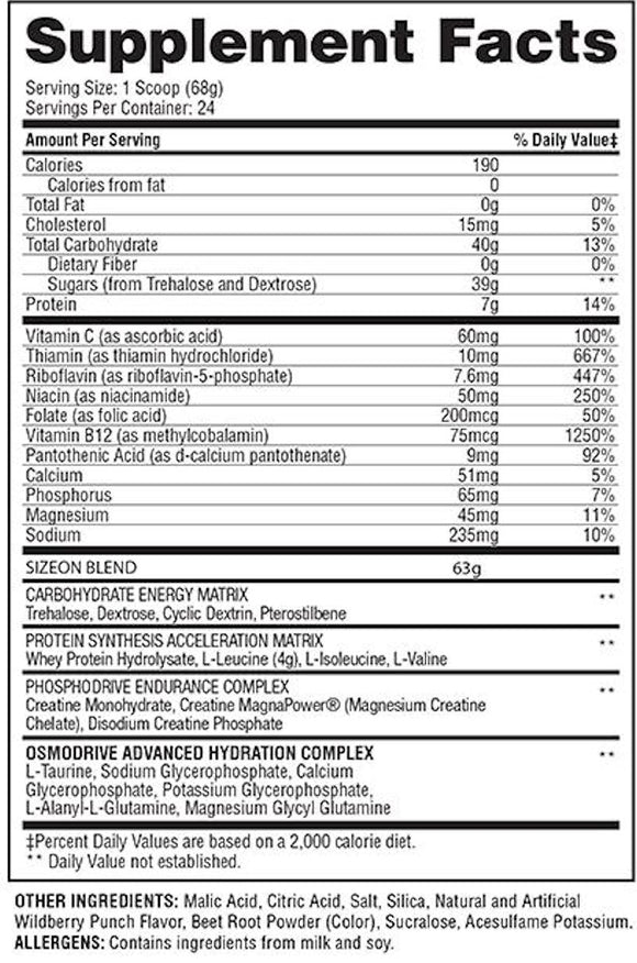 Gaspari Nutrition SizeOn Get Swole Muscle Builder fact