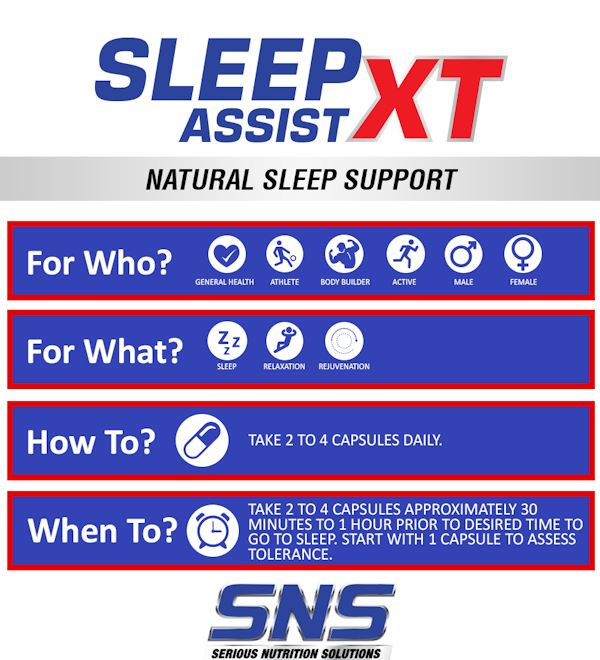 Serious Nutrition Solutions SNS Sleep Assist XT banner